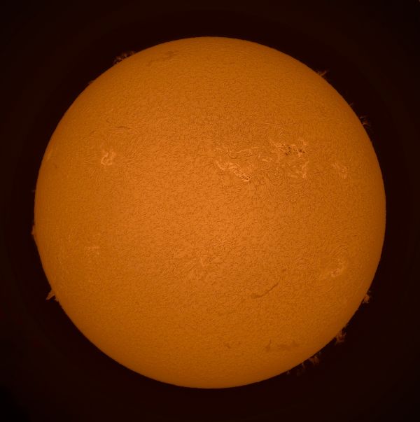 Солнце в H-альфа 22.05.2022 - астрофотография