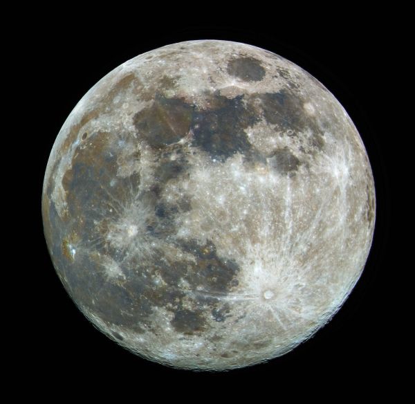 Moon rgb - астрофотография