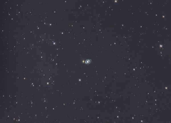 M51 Whirlpool Galaxy 135 mm (continued) - Astrophotography