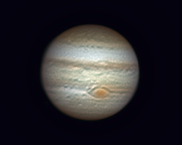Юпитер 24.10.2022  18:22UT - астрофотография