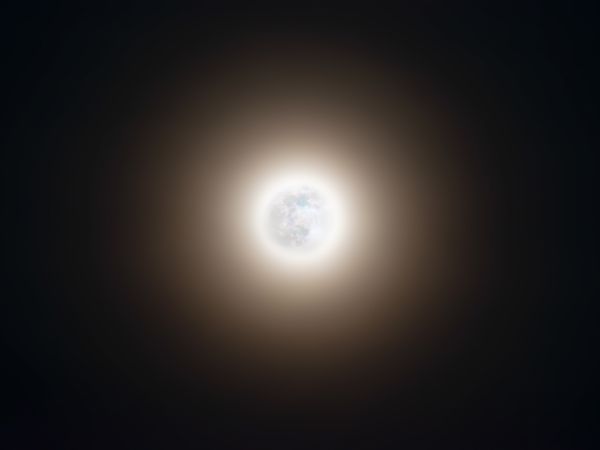 Волчье полнолуние - астрофотография