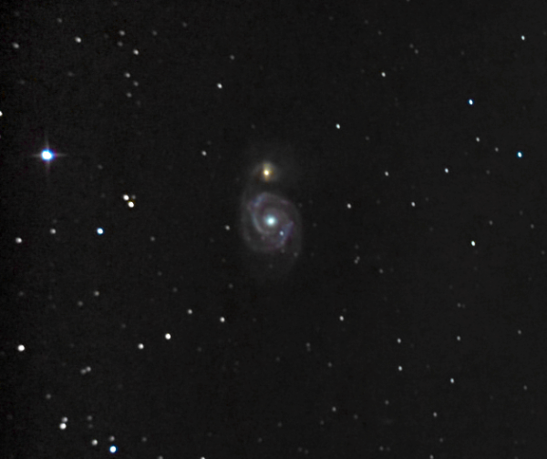 Галактика Водоворот М51. 11.04.2021 - астрофотография