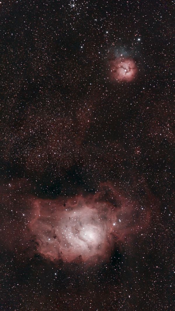 Lagoon (M8) & Trifid (M20) Nebula - Astrophotography