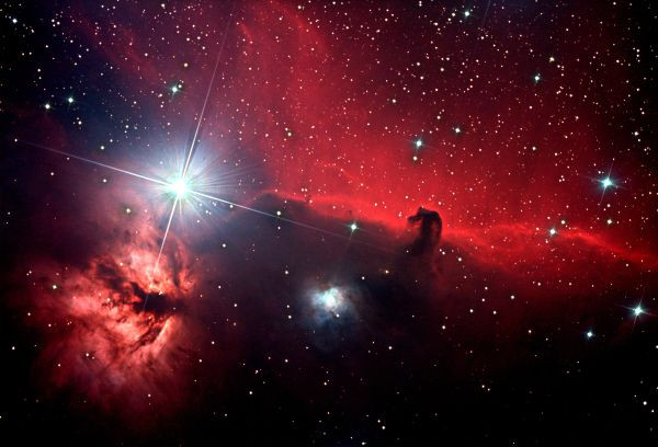 Flame and Horsehead Nebulae - Astrophotography