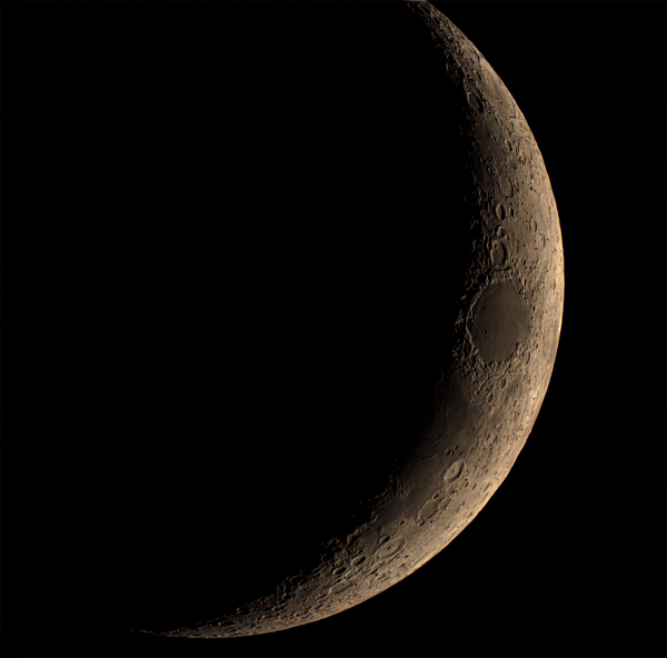 Луна февраля. День четвёртый - астрофотография