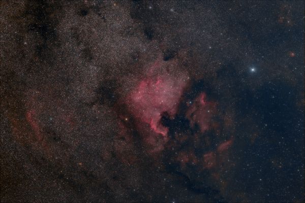 North America nebula NGC 7000 - астрофотография