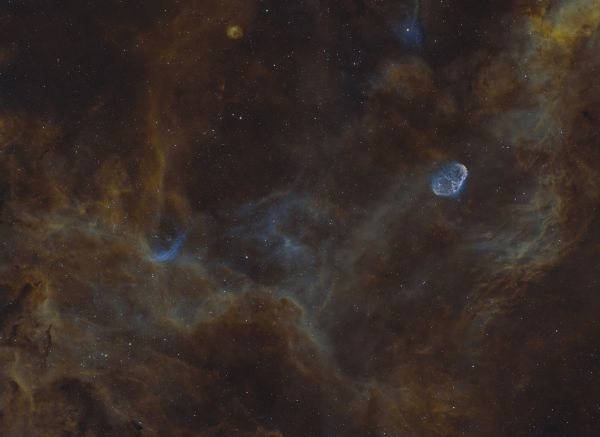 WR 134 and WR 136 mosaic - Astrophotography