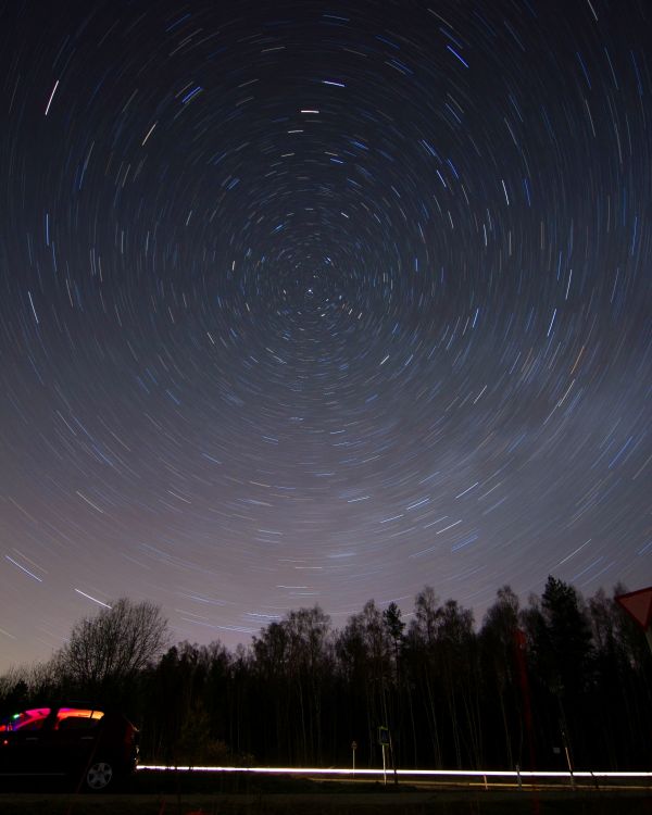 Star trails - астрофотография