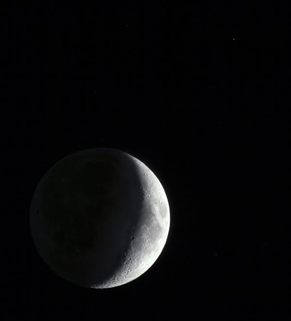 Соединение Луны и Марса 18/04/2021 - астрофотография