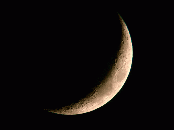 Moon - 28-29.03.2020 (GIF) - астрофотография