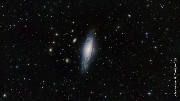 Галактика NGC 7331 в палитре RGB (25-26.08.2023, Новое Дубовое) - астрофотография