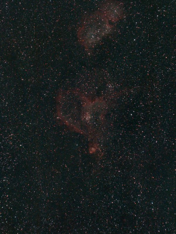 Туманность Сердце, IC 1805 - астрофотография