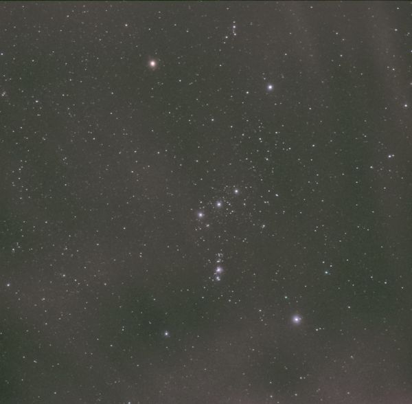 Orion Constellation (through a light haze) - астрофотография