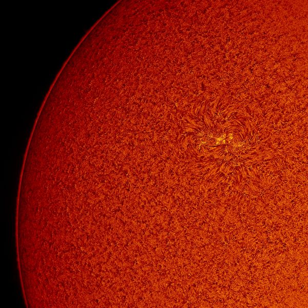 2018.05.12 Sun AR2709 H-Alpha - астрофотография