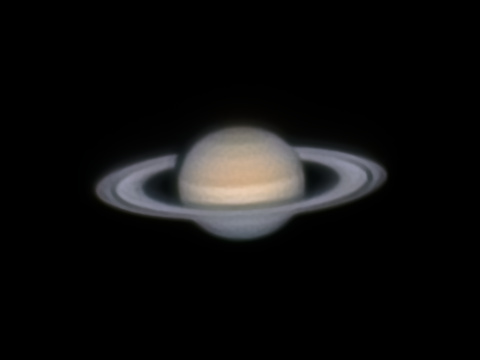 Сатурн  08.09.2022. Высота 15° - астрофотография
