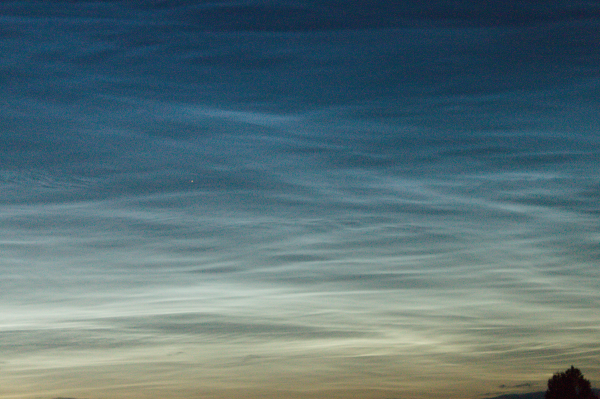 Серебристые облака - астрофотография