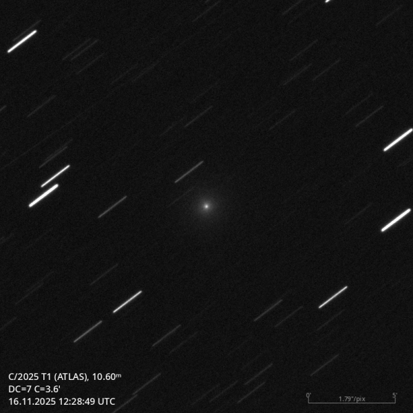 C/2025 T1 (ATLAS) - астрофотография
