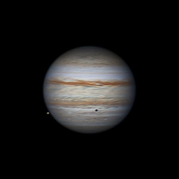 Jupiter and Europe, 24.08.2022 - астрофотография