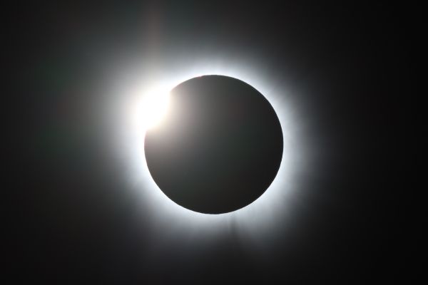Полное солнечное затмение 08.04.2024. Бриллиантовое кольцо - астрофотография