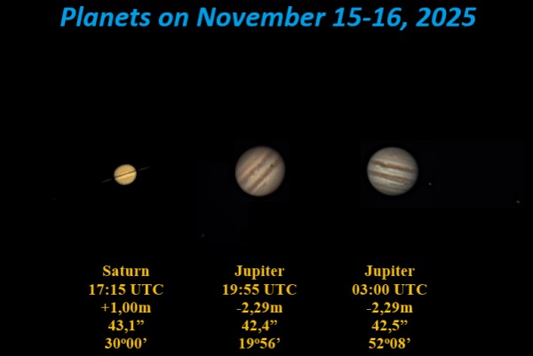 Planets on November 15-16, 2025 - Astrophotography