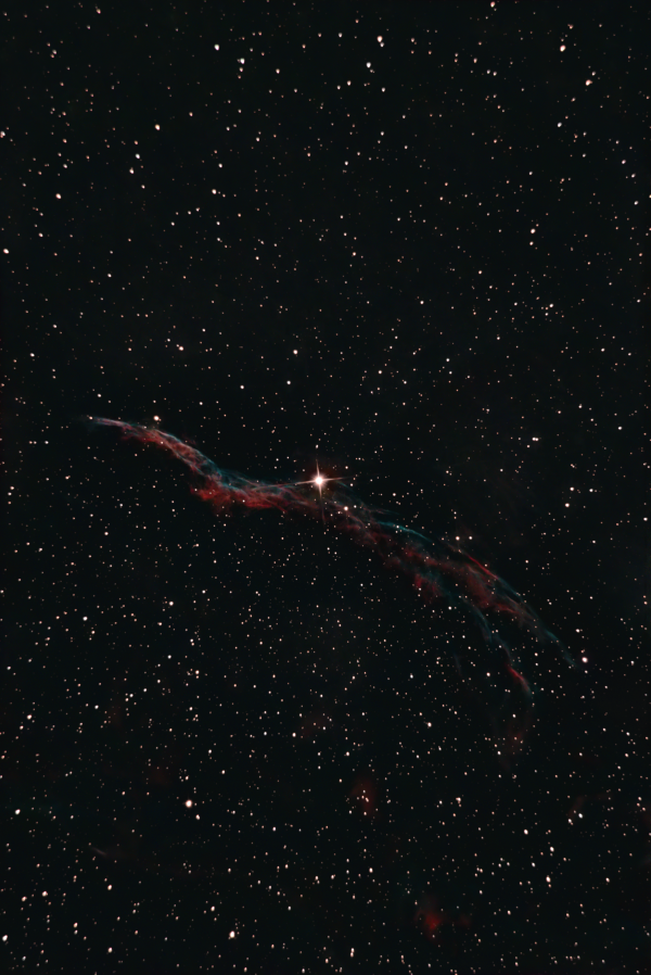 NGC 6960 - Western Veil nebula, aka "Witch's Broom" - астрофотография