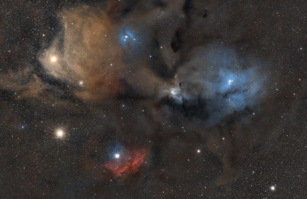 Antares region. Mosaic 2x2. - астрофотография