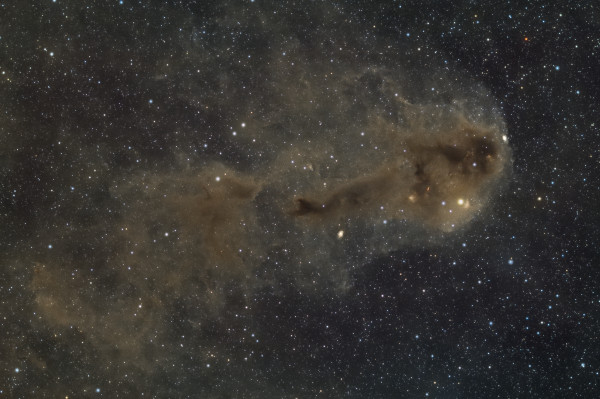 Dark nebulae LDN1243, 1247, 1251 - Astrophotography