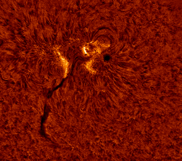 2020.06.08 Sun AR12765 H-Alpha (color) - астрофотография