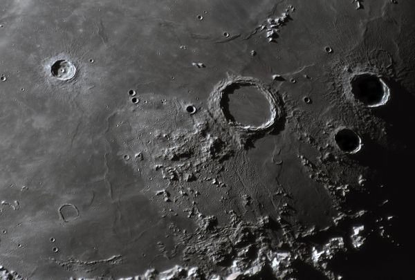 Area of the crater Archimedes on August 16, 2024. - Astrophotography