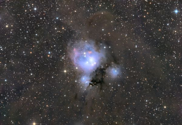 NGC 7129 in LRGB filters - Astrophotography