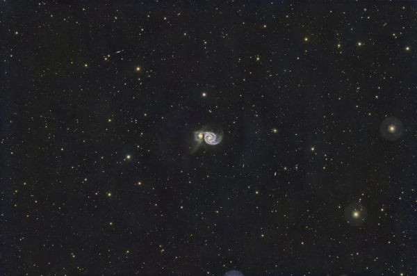 M51, RASA 8", 4 hrs (no filter) - Astrophotography