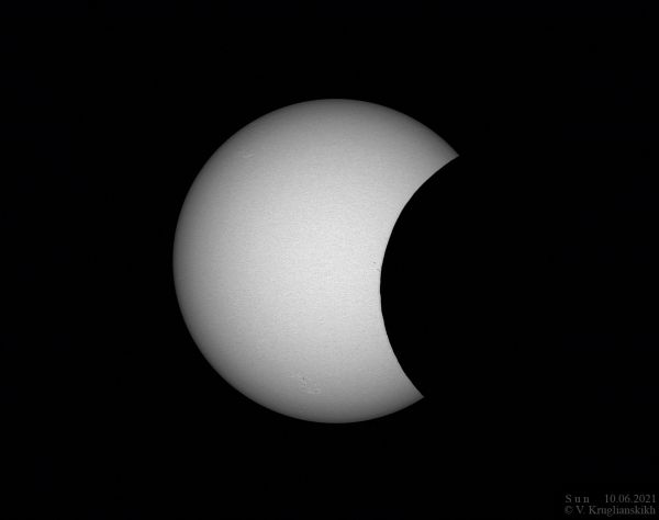 Солнечное затмение. 10 июня 2021 - астрофотография