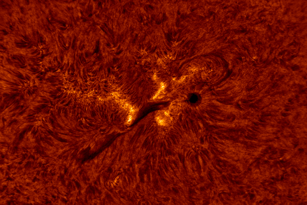 2020.06.10 Sun AR12765 H-Alpha (color) - астрофотография