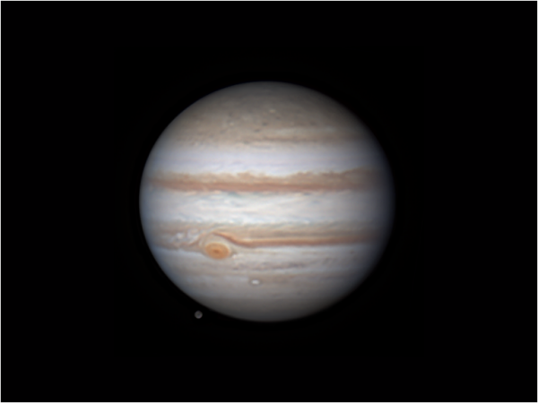 Юпитер и Ганимед UTC 16.08.2023  23-19 - астрофотография