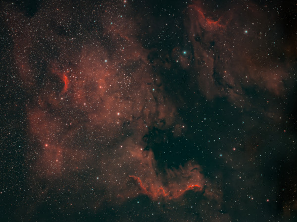 NGC 7000 (C20) North America and Pelican Nebulas - Astrophotography