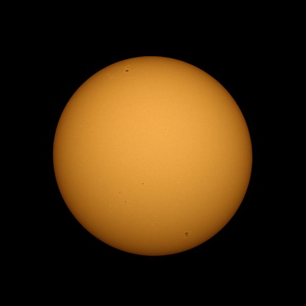 Солнце за минуту до затмения - астрофотография