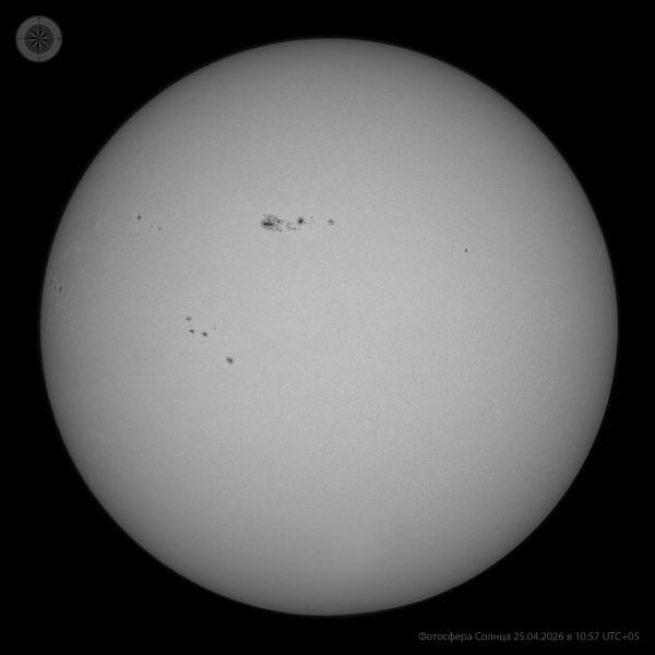 Sun (photosphere) 10:57 UTC+05 25.04.2026 - Astrophotography