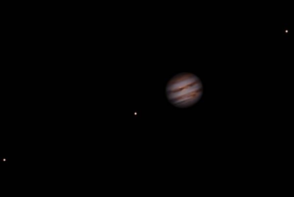 Юпитер в ноябре 2023 года и его Галилеевы спутники -Европа, Ио, Ганимед - астрофотография