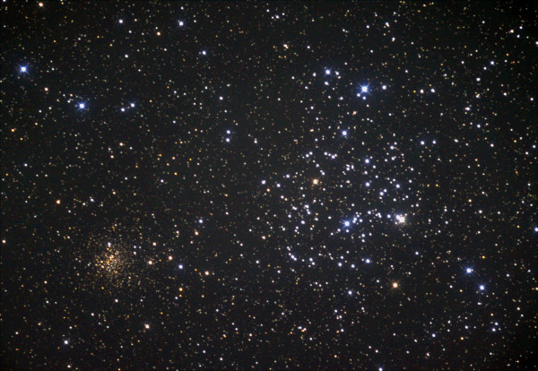 Open clusters NGC 2158 (left) and M 35 - Astrophotography