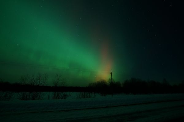 Northern lights 03.03.2024 on 57th paralle - астрофотография