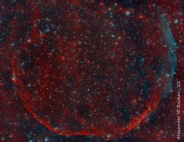 CTB1 - Abell 85 - (Garlic, Чеснок) Supernova remnant in HOO palette - астрофотография