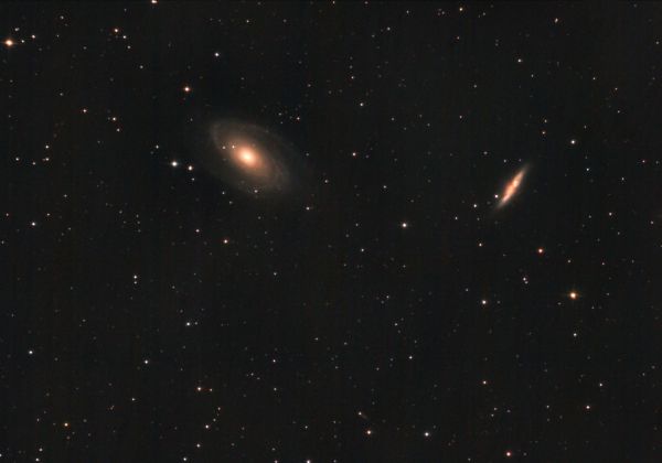 Галактики Боде и Сигара (М81 и М82). 19-20.04.2022 - астрофотография
