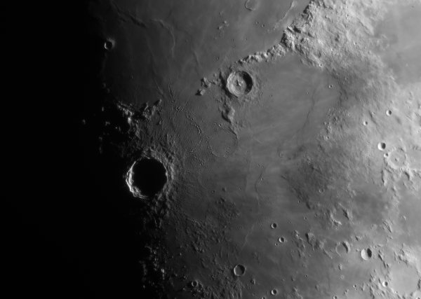 Кратеры Коперник и Эратосфен - астрофотография