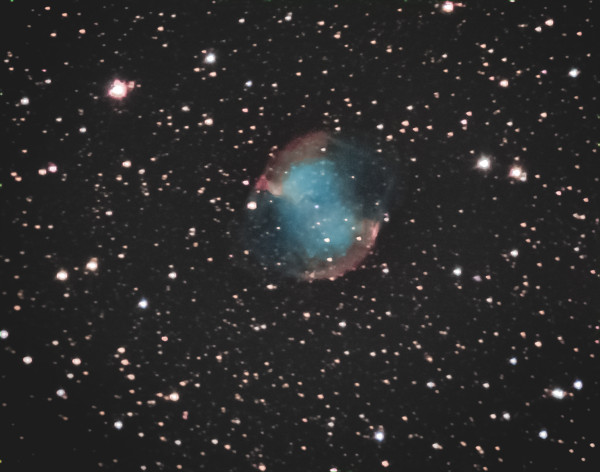 The Dumbbell planetary nebula M 27 in the constellation Vulpecula. 04.10.2026 - Astrophotography
