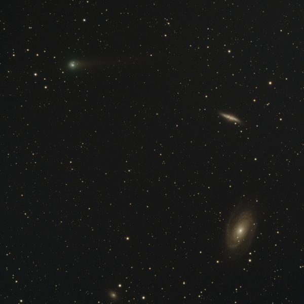 M81, M82 и комета C/2017 T2 - астрофотография