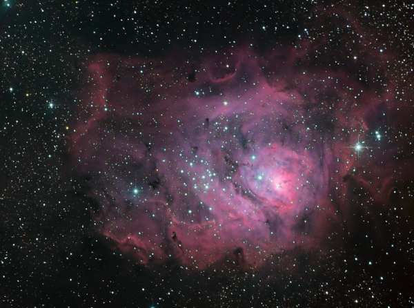 M8 lagoon nebula HLRGB - астрофотография