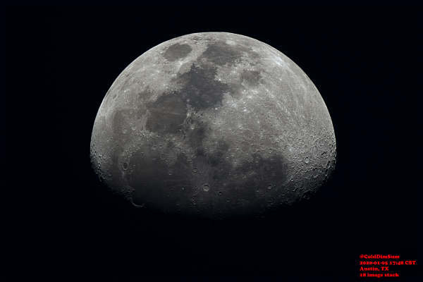 Moon 2020-01-05 - астрофотография
