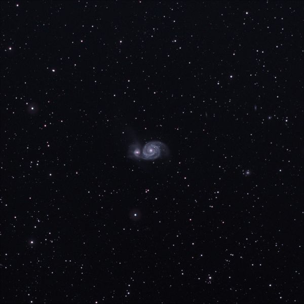 Галактика М51 на SW 1025 f5 - астрофотография
