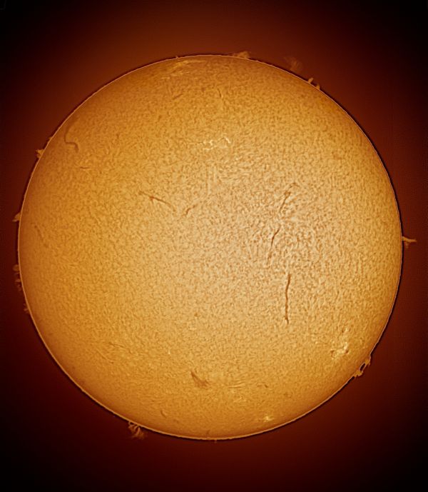 The Sun 07-04-23 colorized - астрофотография
