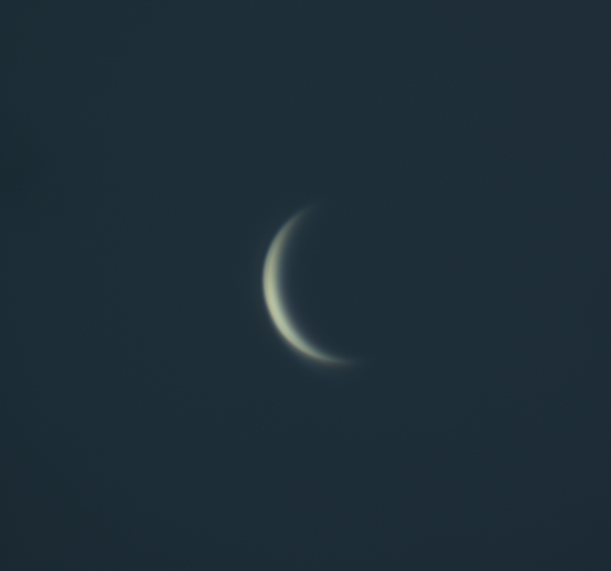 Венера днем - астрофотография